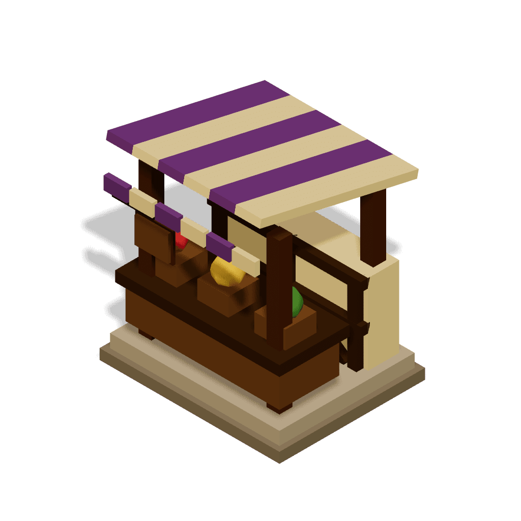 MARKET — voxel trade building