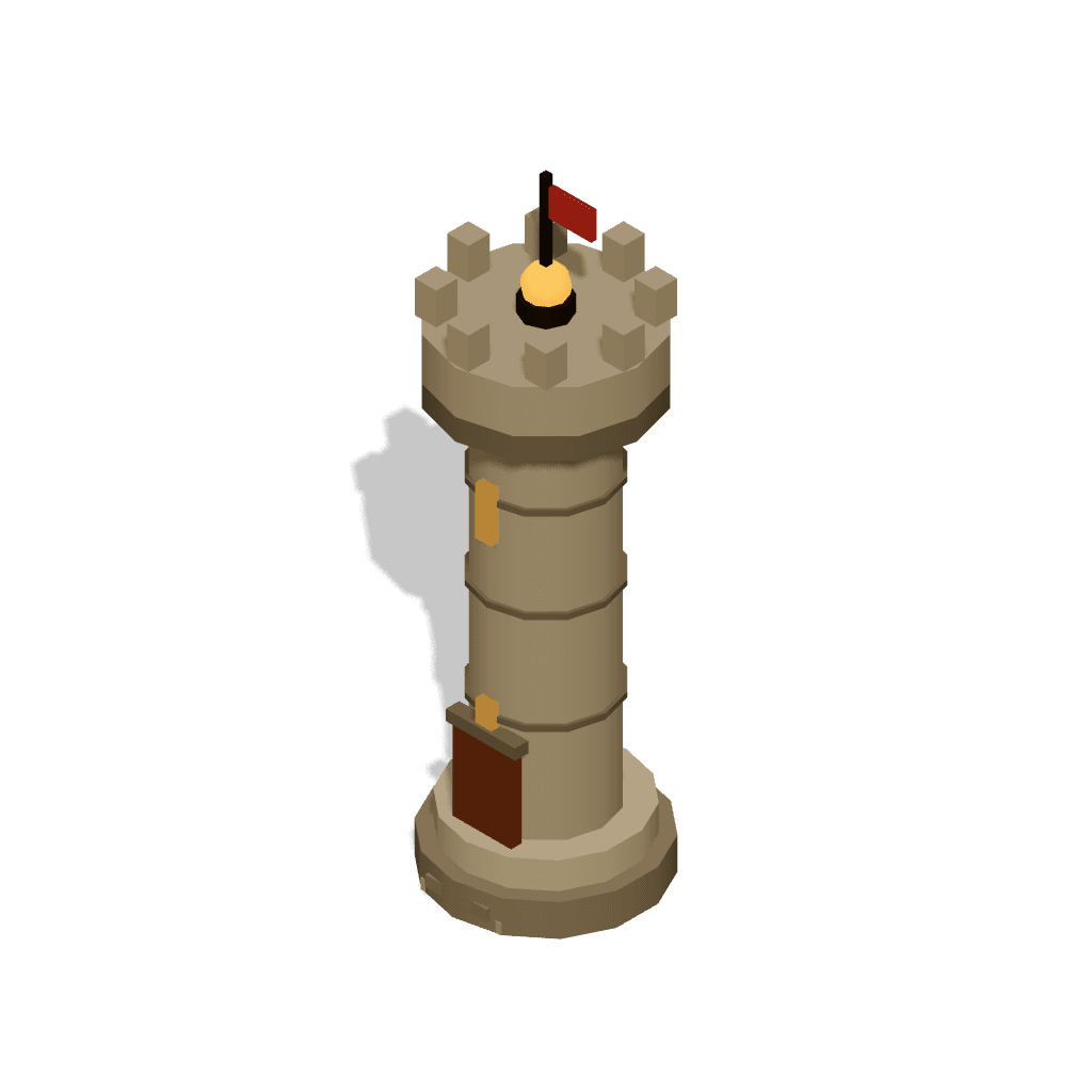 WATCHTOWER — voxel defense building